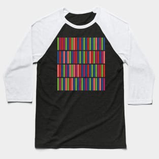 Colorful Lines Baseball T-Shirt